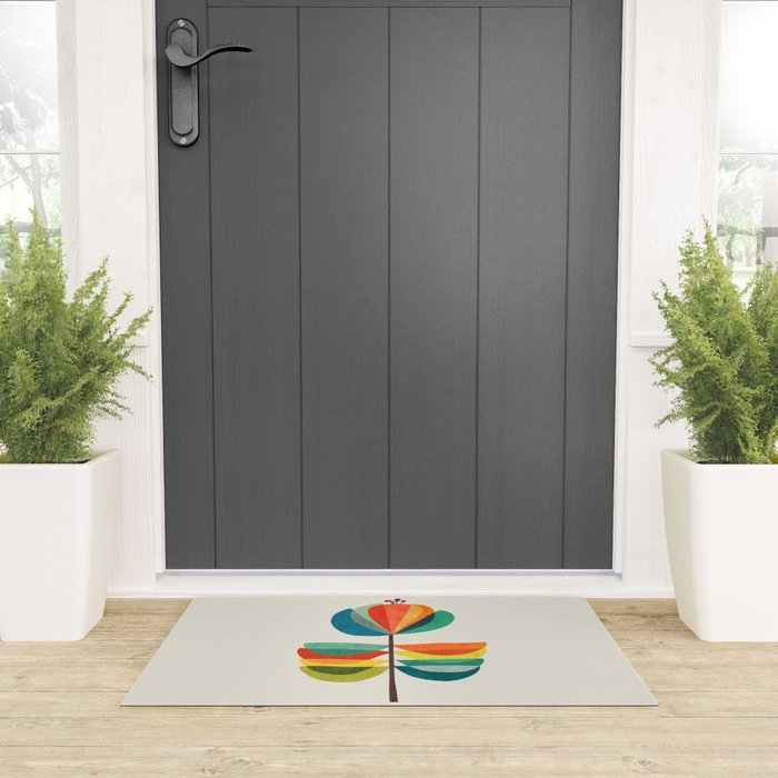 Whimsical Bloom Welcome Mat Gallery Image 3