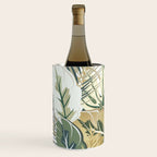 Wild Tropical Prints, Green and Gold Wine Chiller Gallery Image 2