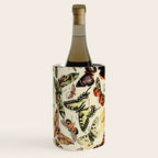 French Vintage Butterflies Chart Adolphe Millot Papillons Larousse Pour Tous Cozy Boho Maximalist Wine Chiller Gallery Image 3