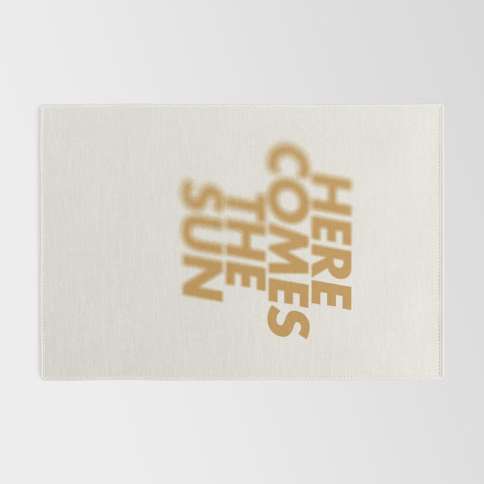 Here comes the sun Typography  Rug Gallery Image 2