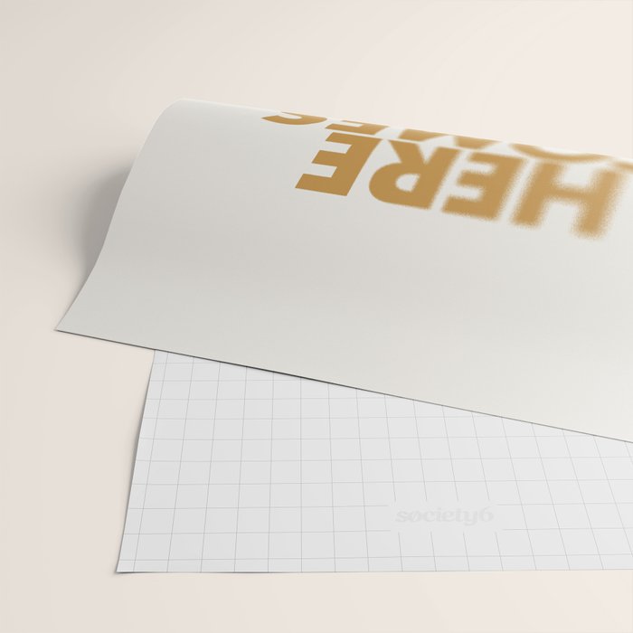 Here comes the sun Typography  Wrapping Paper Gallery Image 2