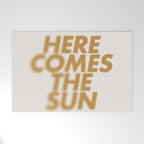 Here comes the sun Typography  Welcome Mat Gallery Image 1