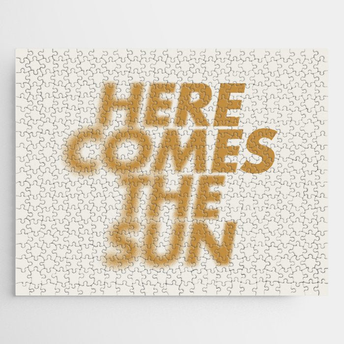 Here comes the sun Typography  Jigsaw Puzzle Gallery Image 1