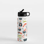 Sushi Dreams - White Water Bottle Gallery Image 1