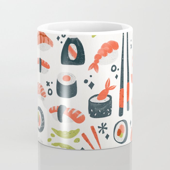 Sushi Dreams - White Coffee Mug Gallery Image 4