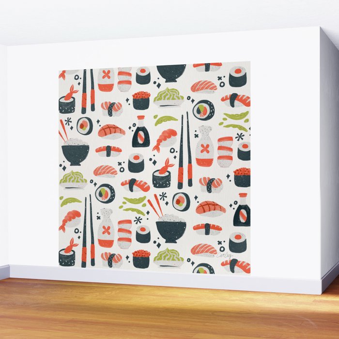Sushi Dreams - White Wall Mural Gallery Image 2