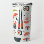 Sushi Dreams - White Travel Mug Gallery Image 2