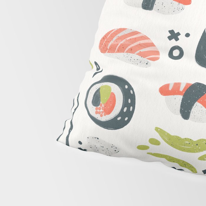 Sushi Dreams - White Pillow Sham Gallery Image 4