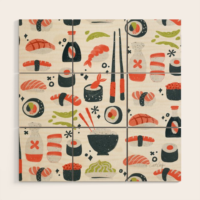 Sushi Dreams - White Wood Wall Art Gallery Image 1