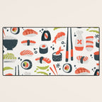 Sushi Dreams - White Desk Mat Gallery Image 3