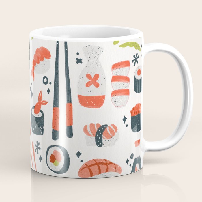 Sushi Dreams - White Coffee Mug Gallery Image 1