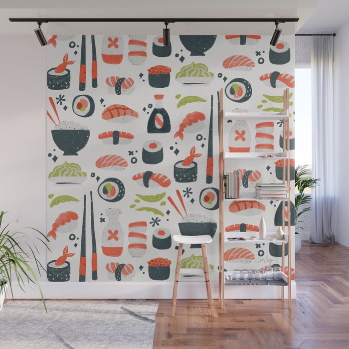 Sushi Dreams - White Wall Mural Gallery Image 1