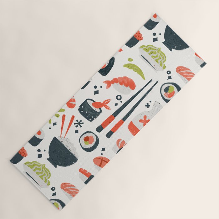 Sushi Dreams - White Yoga Mat Gallery Image 1