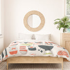 Sushi Dreams - White Duvet Cover Gallery Image 3