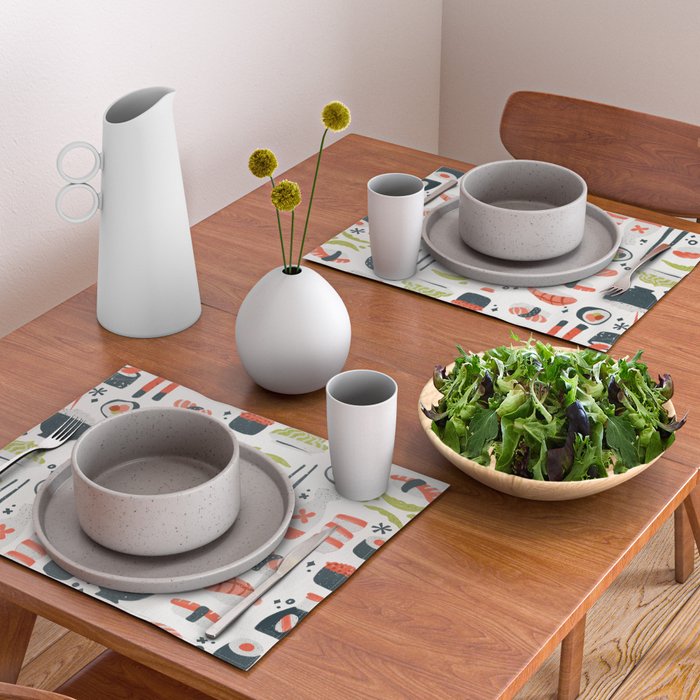 Sushi Dreams - White Placemat Gallery Image 2
