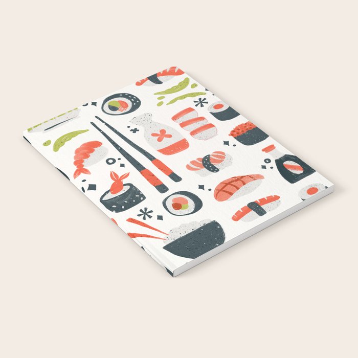 Sushi Dreams - White Notebook Gallery Image 2
