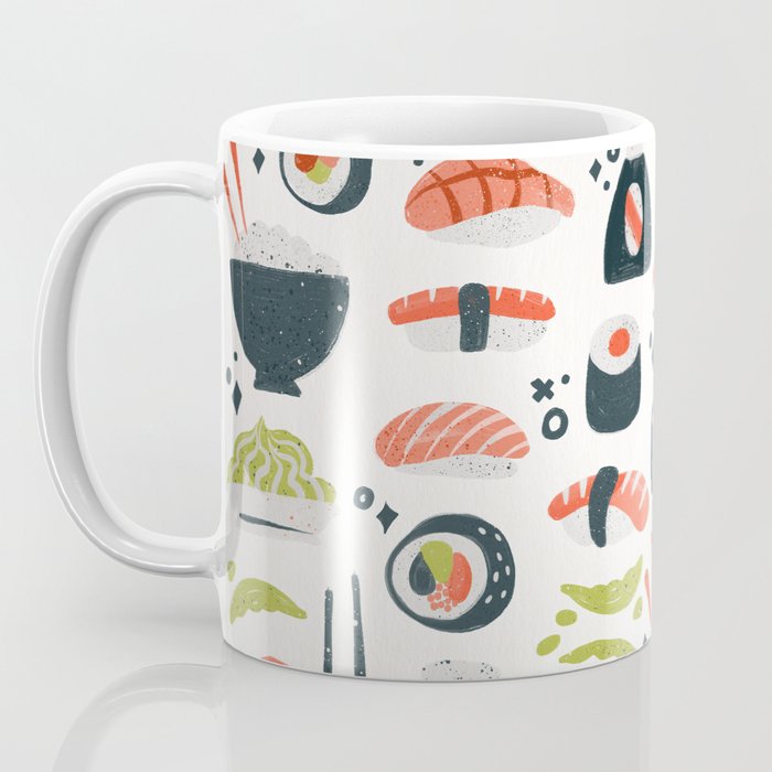 Sushi Dreams - White Coffee Mug Gallery Image 3