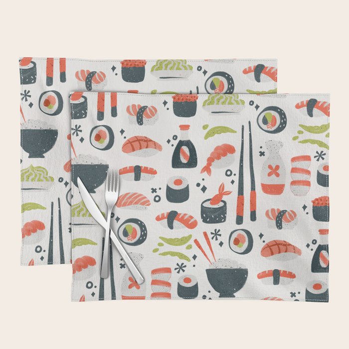 Sushi Dreams - White Placemat Gallery Image 1