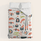 Sushi Dreams - White Duvet Cover Gallery Image 6
