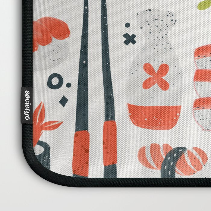 Sushi Dreams - White Laptop Sleeve Gallery Image 3