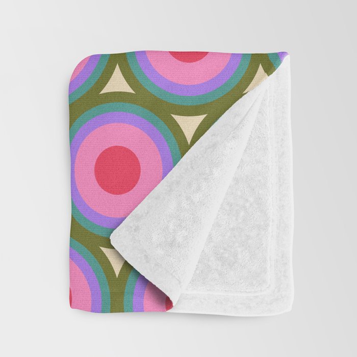 Geometric Mid Century Modern Pattern Throw Blanket Gallery Image 3