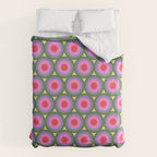 Geometric Mid Century Modern Pattern Duvet Cover Gallery Image 6