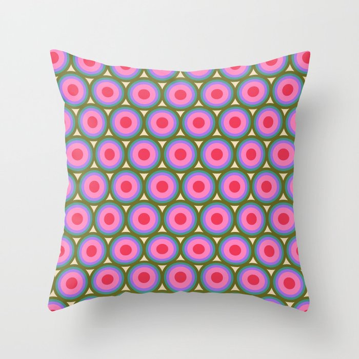 Geometric Mid Century Modern Pattern Throw Pillow Gallery Image 6