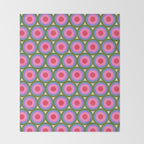 Geometric Mid Century Modern Pattern Throw Blanket Gallery Image 2