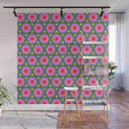 Geometric Mid Century Modern Pattern Wall Mural Gallery Image 1
