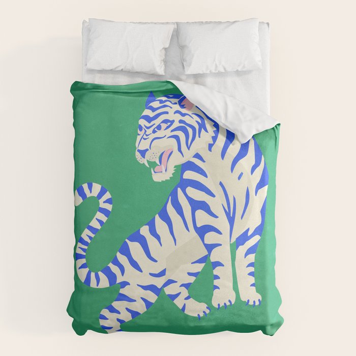 The Roar: White Tiger Edition Duvet Cover Gallery Image 6