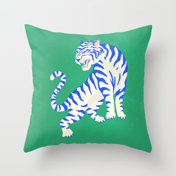 The Roar: White Tiger Edition Throw Pillow Gallery Image 6