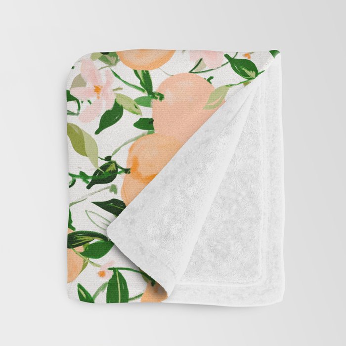 Spring Clementines Throw Blanket Gallery Image 3