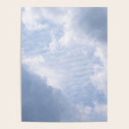 A pattern in the clouds in a blue sky on a summer day - dreamy clouds nature and travel photography Poster Gallery Image 4