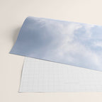 A pattern in the clouds in a blue sky on a summer day - dreamy clouds nature and travel photography Wrapping Paper Gallery Image 2
