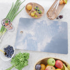 A pattern in the clouds in a blue sky on a summer day - dreamy clouds nature and travel photography Cutting Board Gallery Image 2