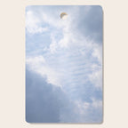 A pattern in the clouds in a blue sky on a summer day - dreamy clouds nature and travel photography Cutting Board Gallery Image 1