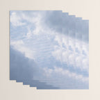 A pattern in the clouds in a blue sky on a summer day - dreamy clouds nature and travel photography Wrapping Paper Gallery Image 3
