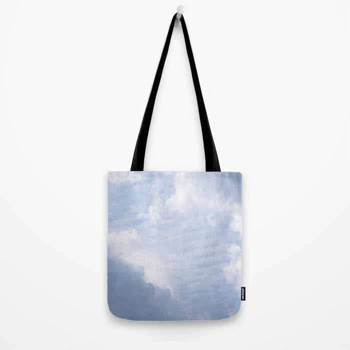 A pattern in the clouds in a blue sky on a summer day - dreamy clouds nature and travel photography Tote Bag Gallery Image 2