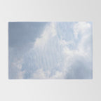 A pattern in the clouds in a blue sky on a summer day - dreamy clouds nature and travel photography Rug Gallery Image 2
