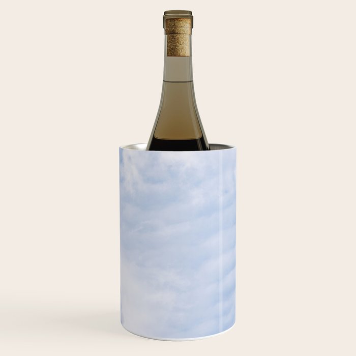 A pattern in the clouds in a blue sky on a summer day - dreamy clouds nature and travel photography Wine Chiller Gallery Image 1