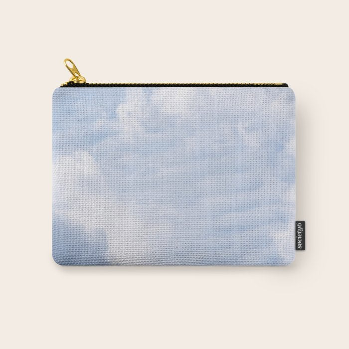 A pattern in the clouds in a blue sky on a summer day - dreamy clouds nature and travel photography Carry All Pouch Gallery Image 1