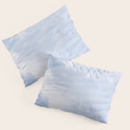 A pattern in the clouds in a blue sky on a summer day - dreamy clouds nature and travel photography Pillow Sham Gallery Image 3