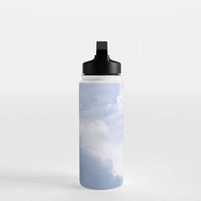 A pattern in the clouds in a blue sky on a summer day - dreamy clouds nature and travel photography Water Bottle Gallery Image 3