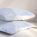 A pattern in the clouds in a blue sky on a summer day - dreamy clouds nature and travel photography Pillow Sham Gallery Image 3