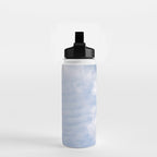 A pattern in the clouds in a blue sky on a summer day - dreamy clouds nature and travel photography Water Bottle Gallery Image 2