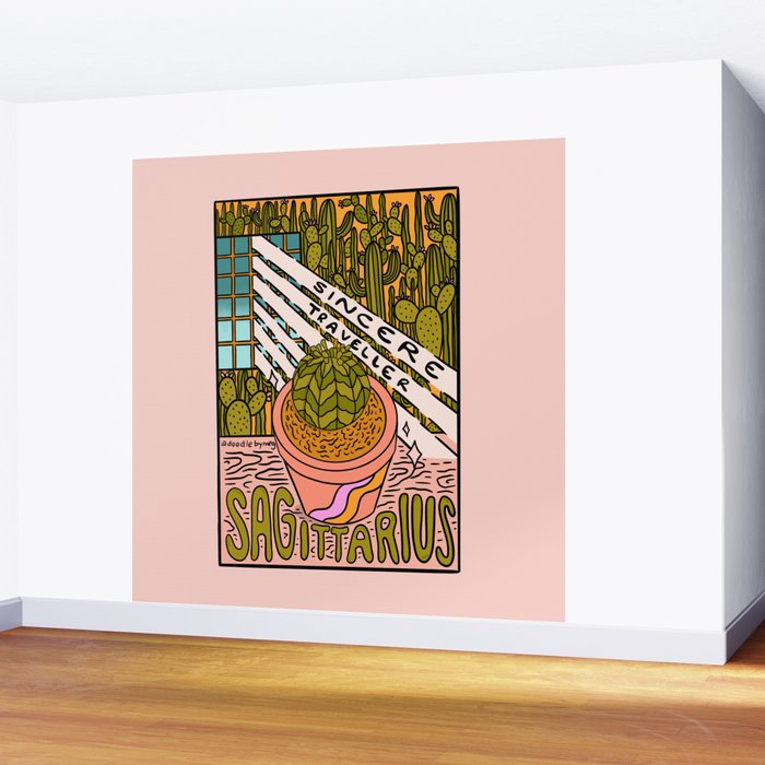 Sagittarius Plant Wall Mural Gallery Image 2