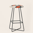Mid-Century Modern Abstract Art 28 Stool Gallery Image 1