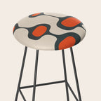 Mid-Century Modern Abstract Art 28 Stool Gallery Image 2
