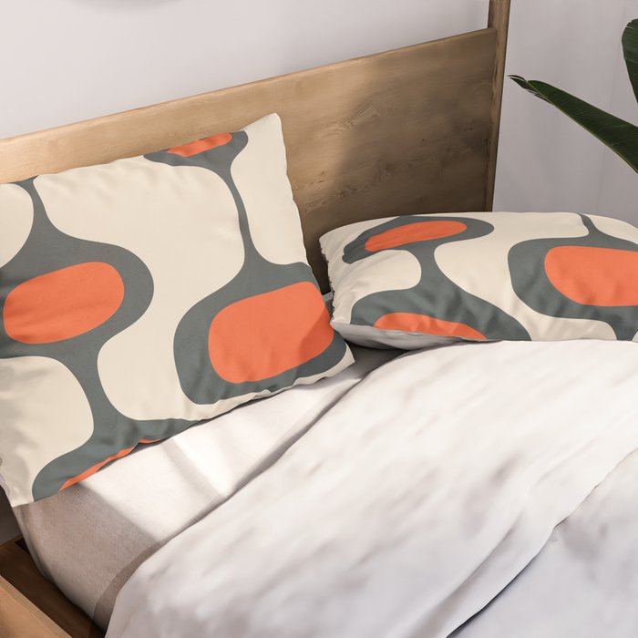 Mid-Century Modern Abstract Art 28 Pillow Sham Gallery Image 2