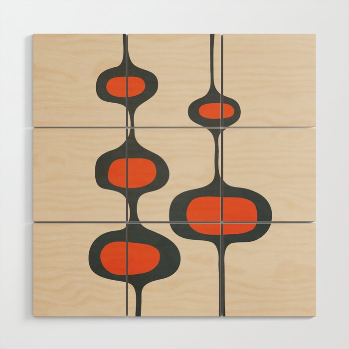 Mid-Century Modern Abstract Art 28 Wood Wall Art Gallery Image 1
